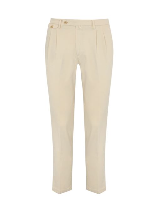 Pantalone in bull di cotone beige BRIGLIA | BG02D 42419600103